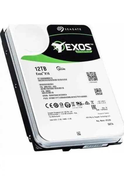 Seagate Exos 3.5 inç 12TB SATA 3.0 Harddisk Güçlü ve Güvenilir Veri Depolama Çözümü