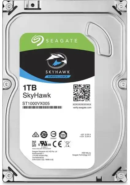 Seagate SKYHAWK 1TB Sabit Disk Güvenilir ve Dayanıklı Güvenlik ve Kayıt Sistemleri İçin