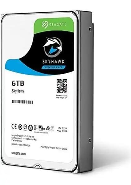 Seagate Skyhawk 6TB 3.5 İnç 7200 RPM SATA 3 Hard Disk Güçlü ve Güvenilir Depolama Çözümü