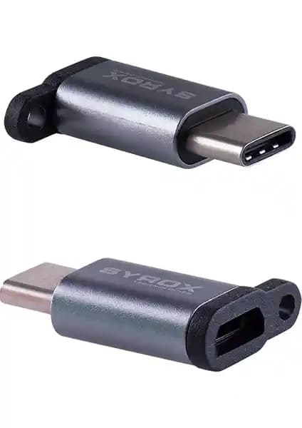 Syrox DT14 Type-C Micro USB Dönüştürücü: Hızlı Şarj ve Güvenilir Bağlantı Çözümü