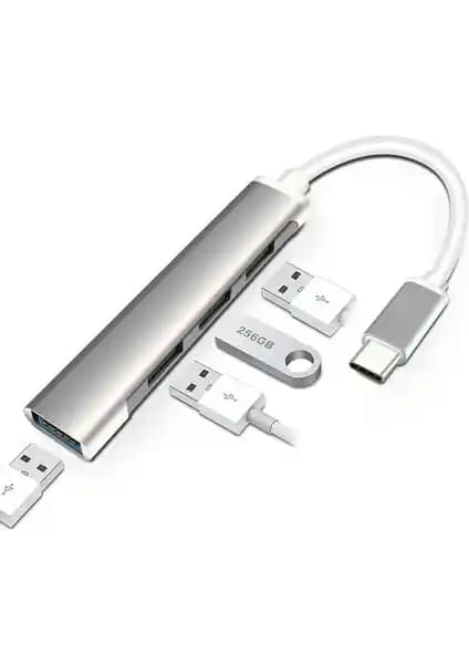 Techmaster Type-C USB 3.1 4 Port USB Hub OTG Çoğaltıcı Adaptörünün Özellikleri ve Kullanım Alanları