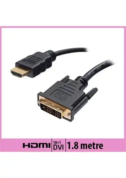 Ti-Mesh HDMI to DVI Kablosu 1,8 Metre Uzunluk ve Yüksek Bağlantı Kalitesi