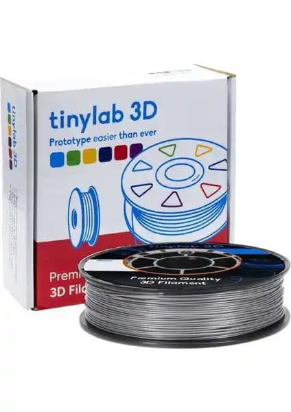 TinyLab 3D Gümüş Renkli PLA Filament 1.75mm Yüksek Performans ve Çevre Dostu Baskı Malzemesi