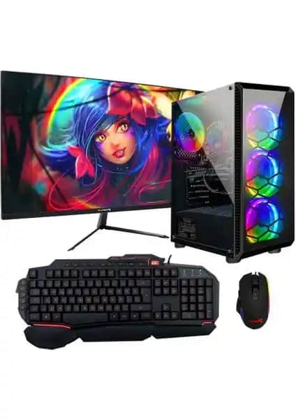 Turbox Tx401 i5 2400 8GB RAM 256GB SSD ve 23.6 inç Monitörlü Oyun Bilgisayarı