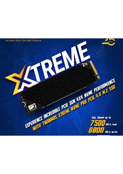 TwinMos 2TB M.2 PCIe Gen4 NVMe SSD ile Yüksek Performans ve Geniş Depolama Kapasitesi