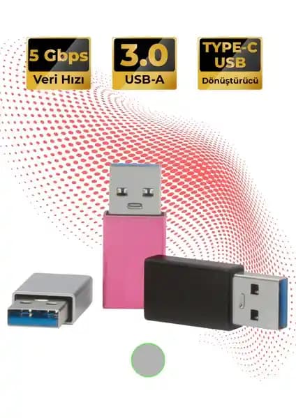 Type-C'den USB-A 3.0'ye Dönüştürücü ile Hızlı ve Güvenilir Veri Aktarımı