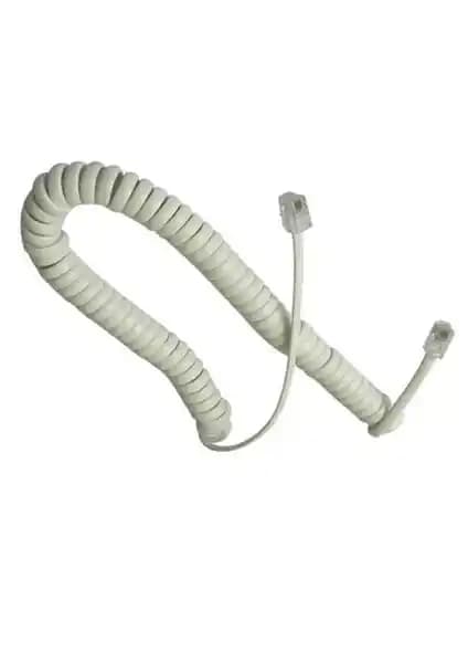 Vcom CT044C Telefon Ahizesi Spiral Beyaz Kordon ile Yüksek Kalite ve Konfor