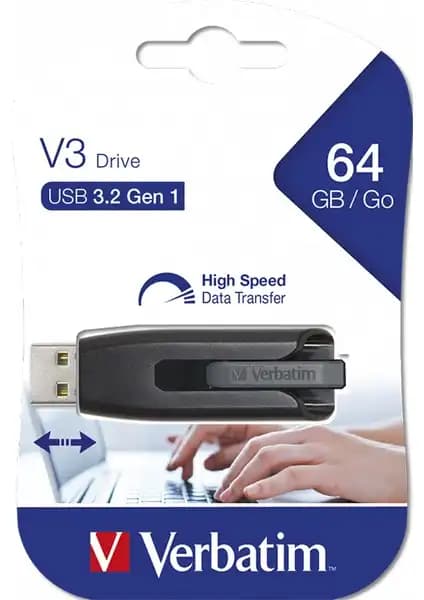 Verbatim 64GB USB 3.2 Store N Go Bellek: Yüksek Hızlı ve Şık Taşınabilir Depolama Çözümü