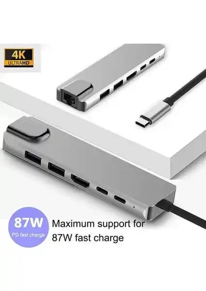 Vizy10 Çok İşlevli USB-C Hub: MacBook ve Dizüstü Bilgisayarlar İçin Çok Yönlü Bağlantı Çözümü