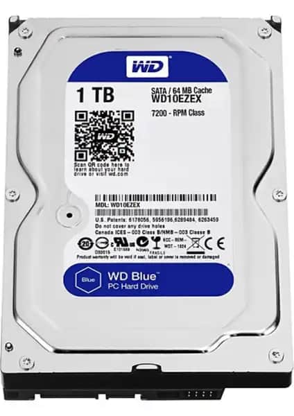 WD Blue 1 TB 3.5 İnç Güvenlik Hard Diski Yüksek Kapasite ve Güvenilirlik Sağlar