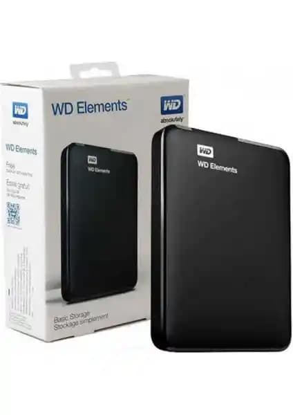 WD Elements 2TB Taşınabilir Harici Sabit Disk: Yüksek Kapasiteli ve Dayanıklı Depolama Çözümü
