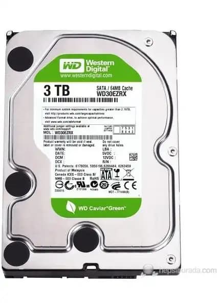 WD Green 3TB Intellipower SATA Sabit Disk: Güçlü ve Güvenilir Depolama Çözümü