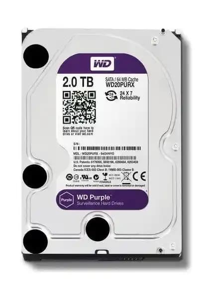 WD Purple 2 TB 3.5 Güvenlik Harddisk: Güvenilir ve Yüksek Kapasiteli Depolama Çözümü