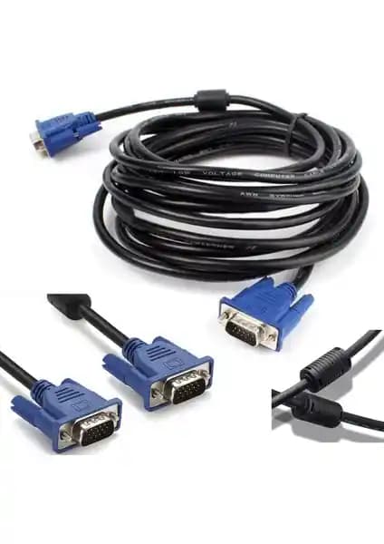 Wozlo 10M Orijinal VGA Görüntü Kablosu: Yüksek Çözünürlük ve Güvenilir Bağlantı