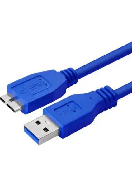 Wozlo USB 3.0 to Micro USB-B Harici Harddisk Data Kablosu 1 Metre Uzunlukta Güvenilir Veri Transferi