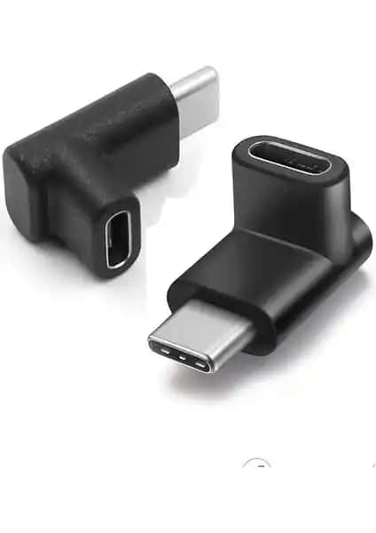 Wozlo USB 3.1 Type-C 90 Derece Uzatma Adaptörü - Dayanıklı ve Pratik Bağlantı Çözümü