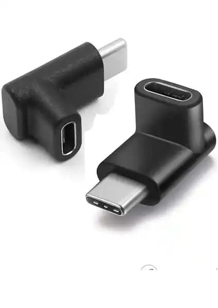 Wozlo USB 3.1 Type-C 90 Derece Uzatma Adaptörü - Dayanıklı ve Pratik Bağlantı Çözümü