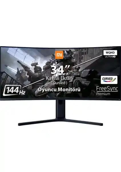 Xiaomi Mi Curved BHR4269GL 34 İnclik Kavisli Monitör Geniş Ekran ve Yüksek Performans