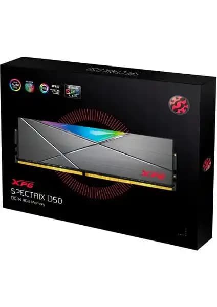 XPG Spectirix Gaming RGB D50 16GB DDR4 RAM 3600MHz Yüksek Performans ve Estetik Ürün
