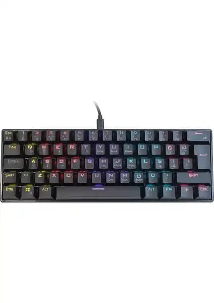 XPG Summoner Mini RGB Blue Switch Türkçe Kablolu Oyun Klavyesi: Kompakt ve Dayanıklı Tasarım