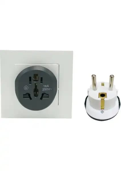 YKA 16A Evrensel Priz Çevirici ile Seyahatlerde Güç ve Güvenlik Sağlayın