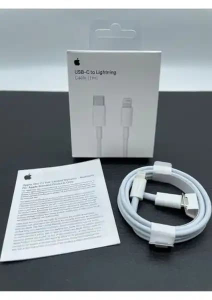 Yusoft Apple Lightning Hızlı Şarj Kablosu 1 Metre Dayanıklı ve Uyumlu Çözüm