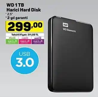 1TB USB Harici Sabit Diskler: Yüksek Kapasiteli ve Güvenilir Veri Saklama Çözümleri