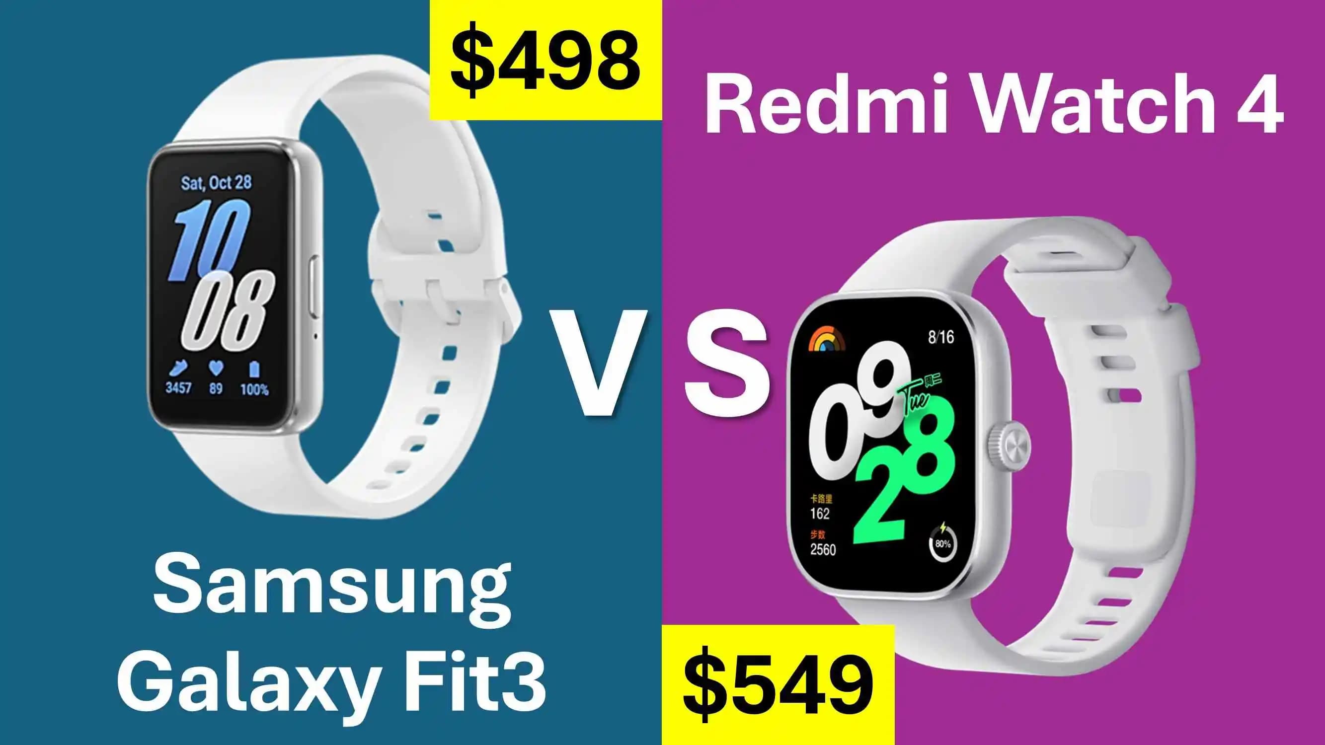 Akıllı Saatler ve Fitness Takip Cihazları Karşılaştırması: Samsung Galaxy Fit3 ve Xiaomi Redmi Watch 4
