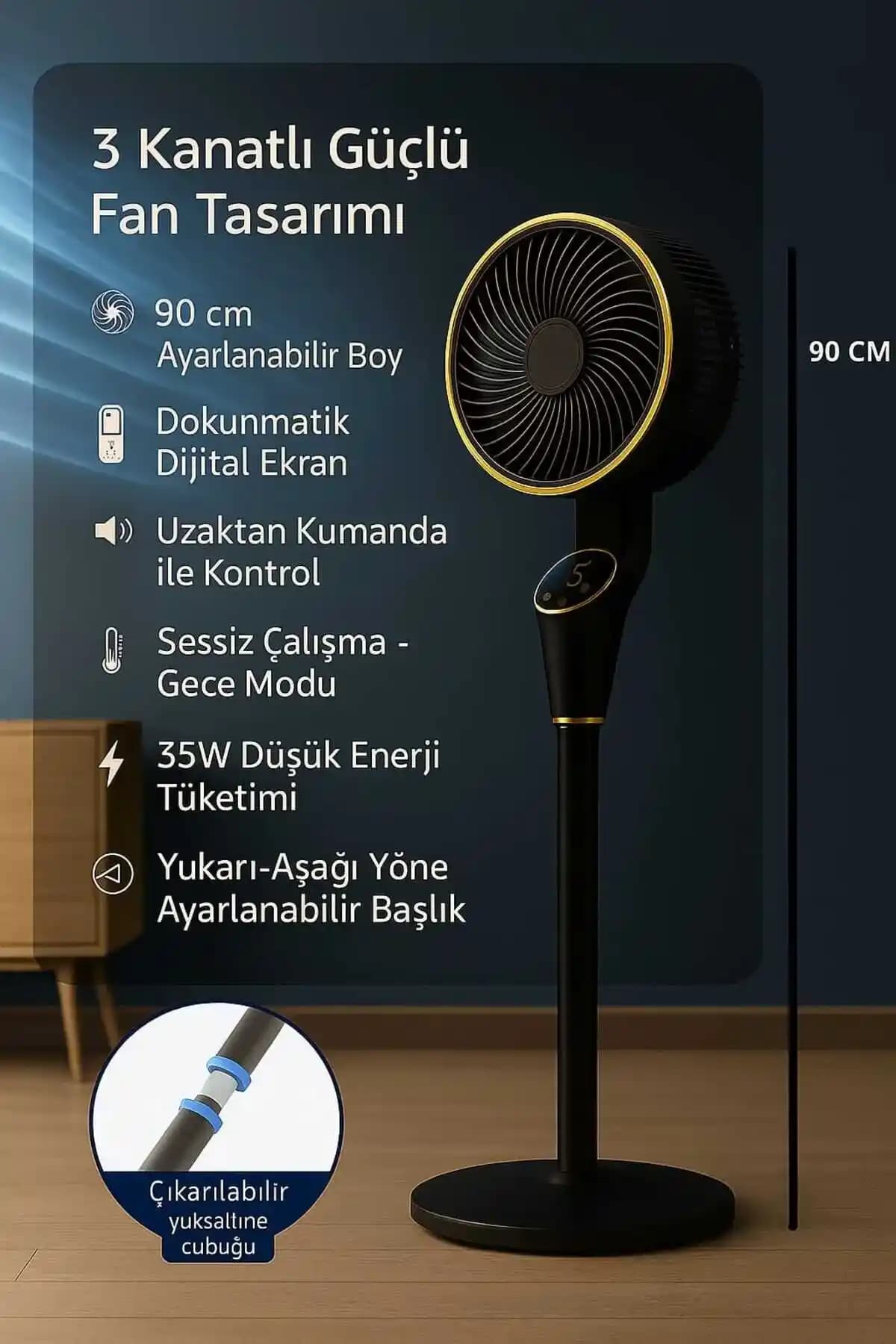 Akıllı ve Sessiz Uzaktan Kumandalı Vantilatörler: Modern Konfor ve Teknoloji Çözümleri