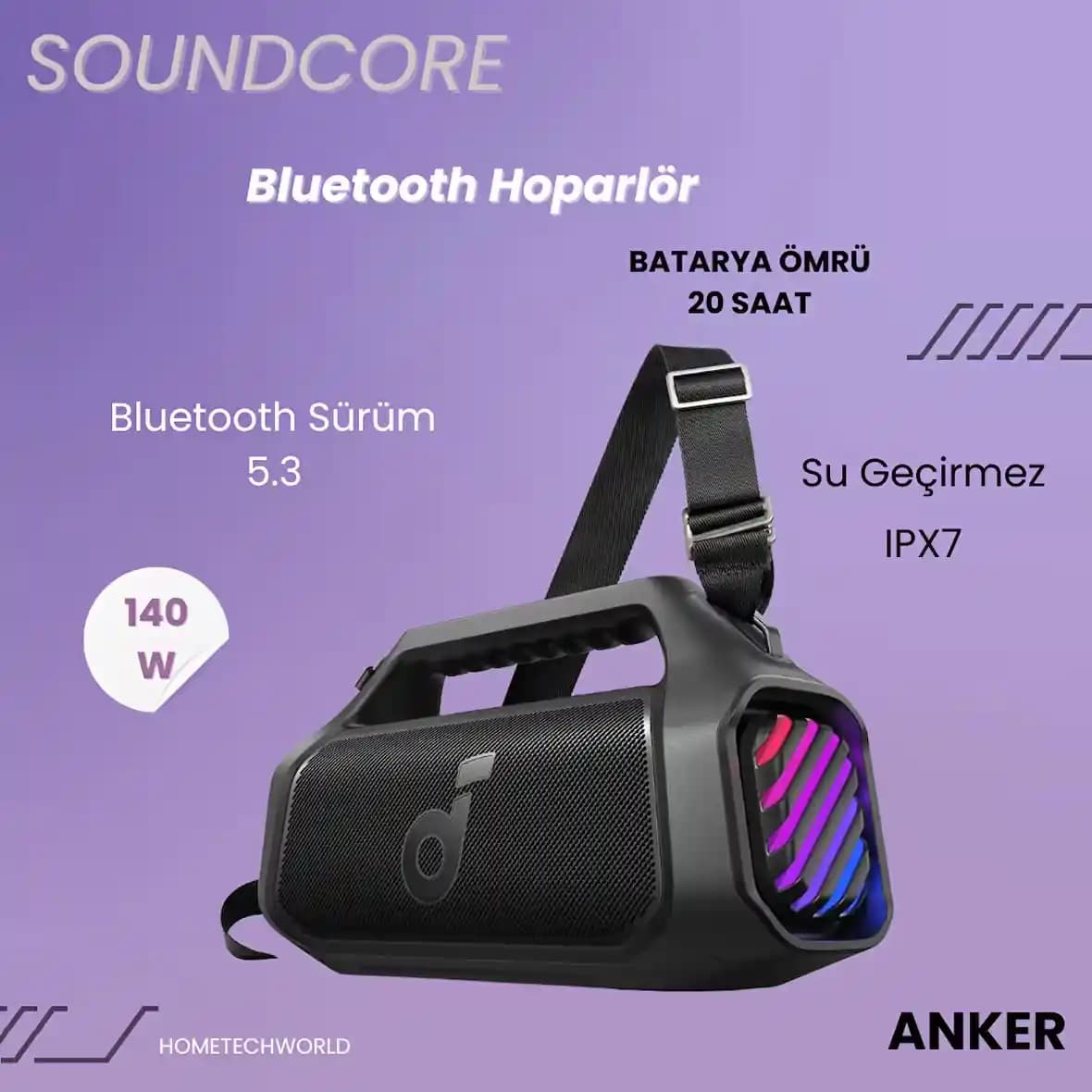 Anker Soundcore Boom 2 Plus: Dayanıklı ve Güçlü Ses Sunan Taşınabilir Bluetooth Hoparlör