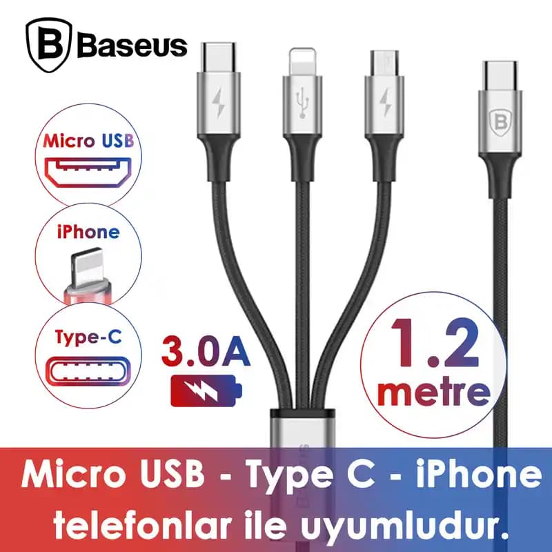 Baseus Şarj Kablosu Serisi: Dayanıklı ve Yüksek Performanslı Çözüm