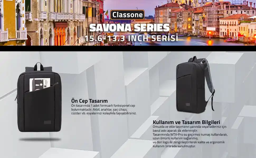 Classone BP SV100 Elektronik ve Gadget Kullanıcıları İçin Dayanıklı Sırt Çantası Özellikleri ve Tasarımı