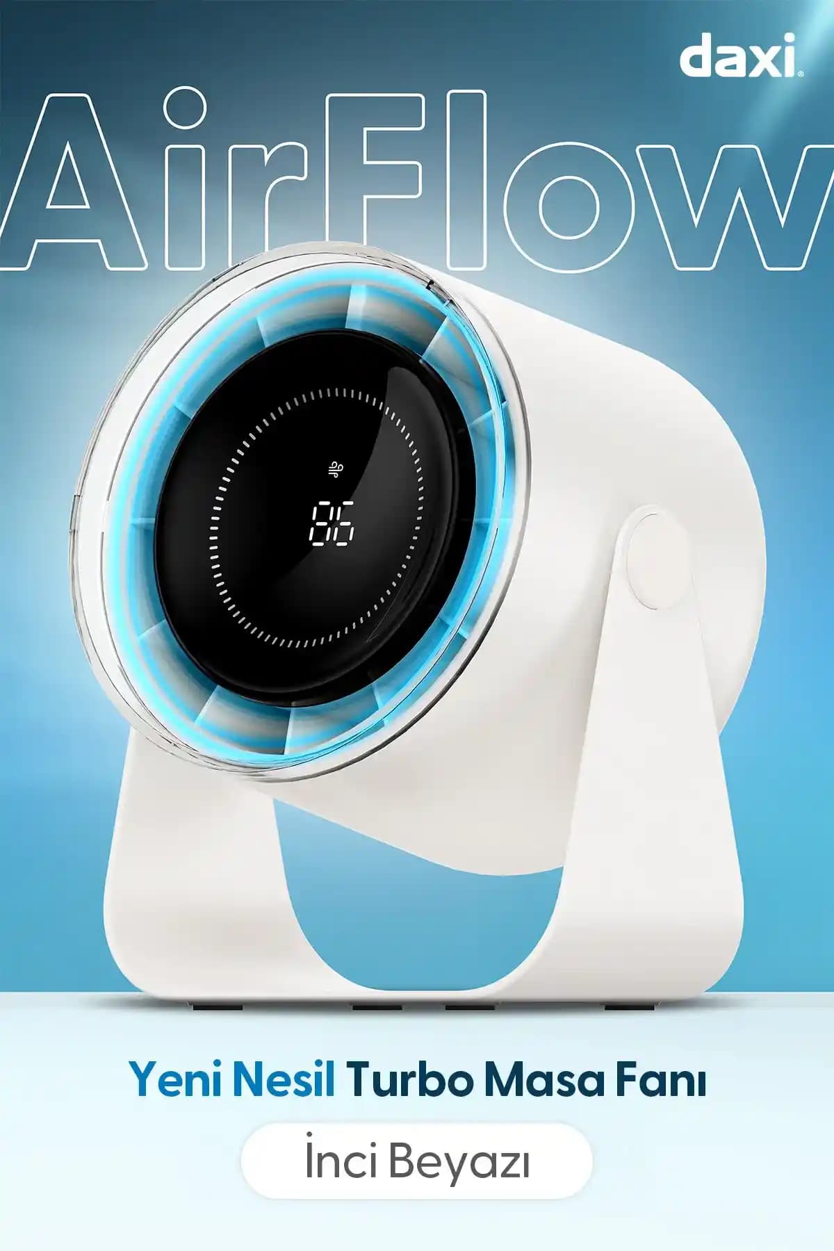 Daxi Airflow AF02 El Fanı: Enerji Verimli ve Taşınabilir Serinlik Çözümü