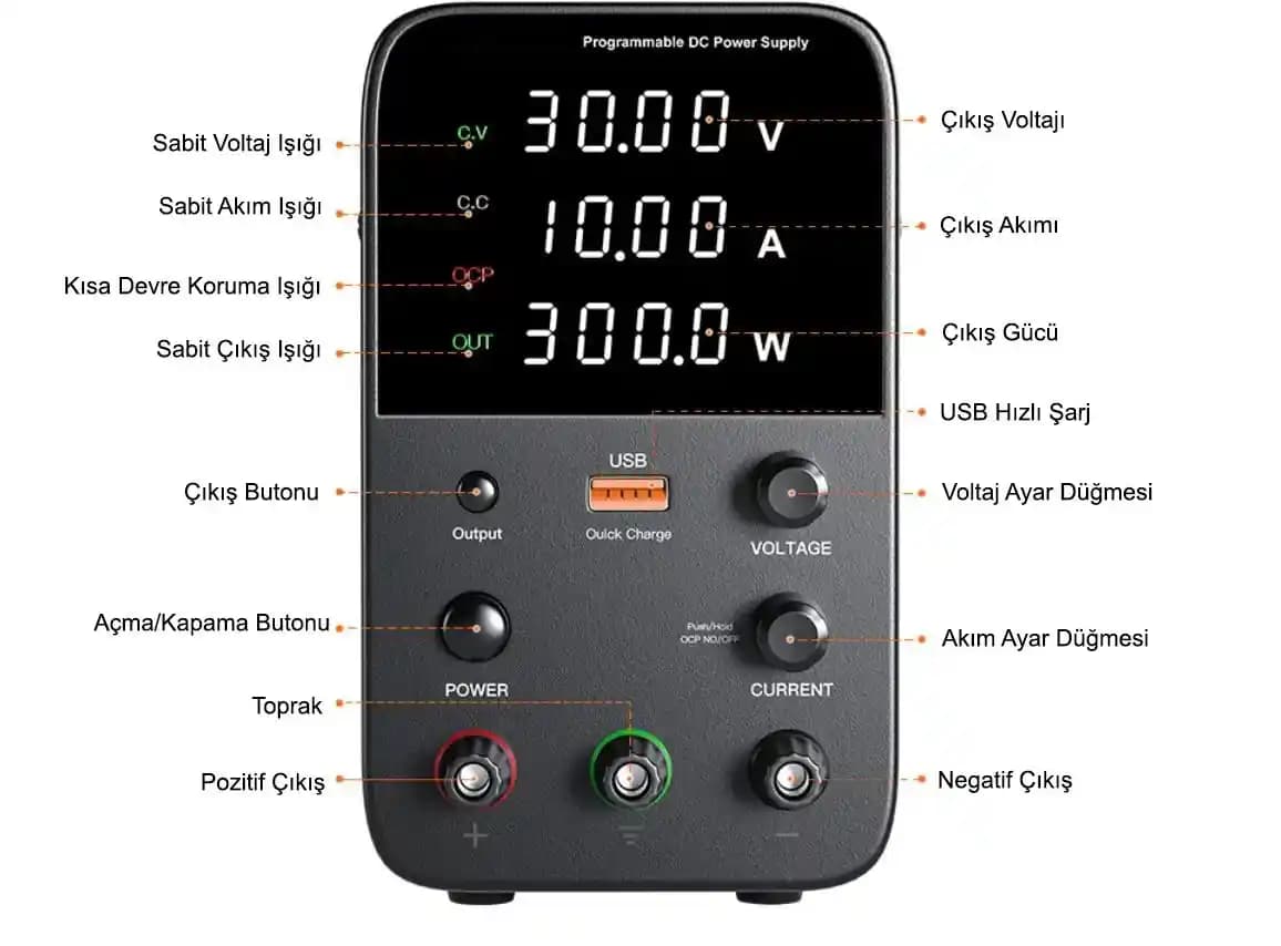 Elektronik Uygulamalarda Güç Kaynağı Seçimi ve Temel Özellikler