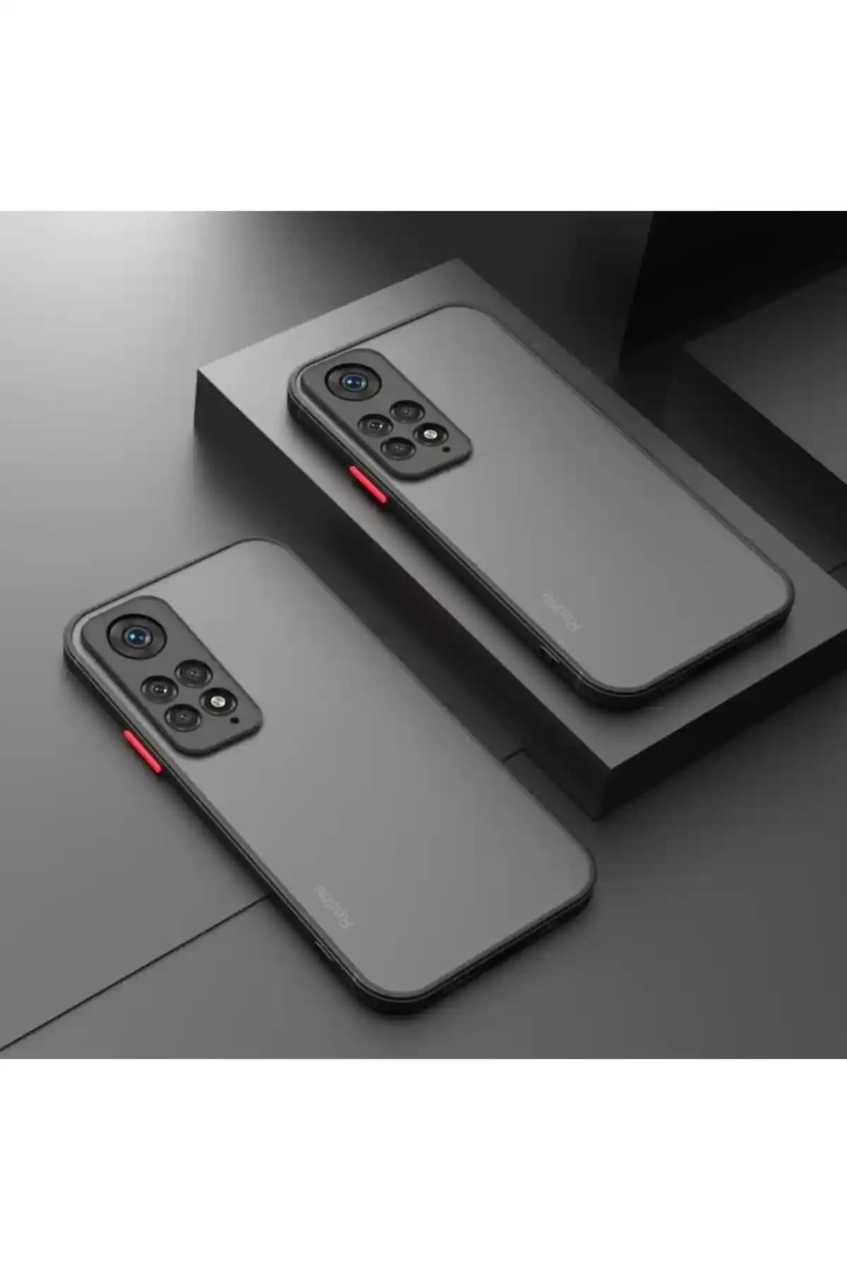 Fibaks Kırmızımi Deri Kılıf Note 11 Pro için Şık ve Koruyucu Tasarım