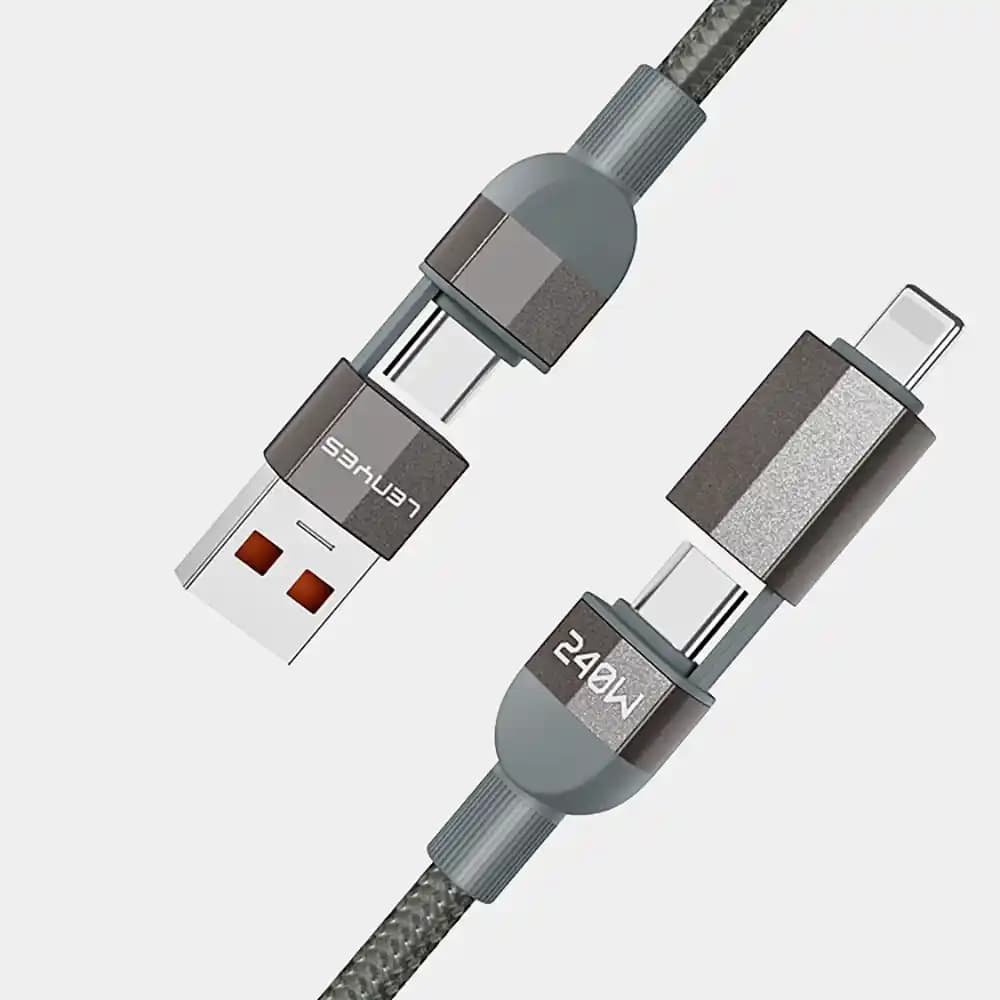 Hızlı Şarj 4in1 USB-C Kablosu: Çok Yönlü ve Dayanıklı Şarj Çözümü