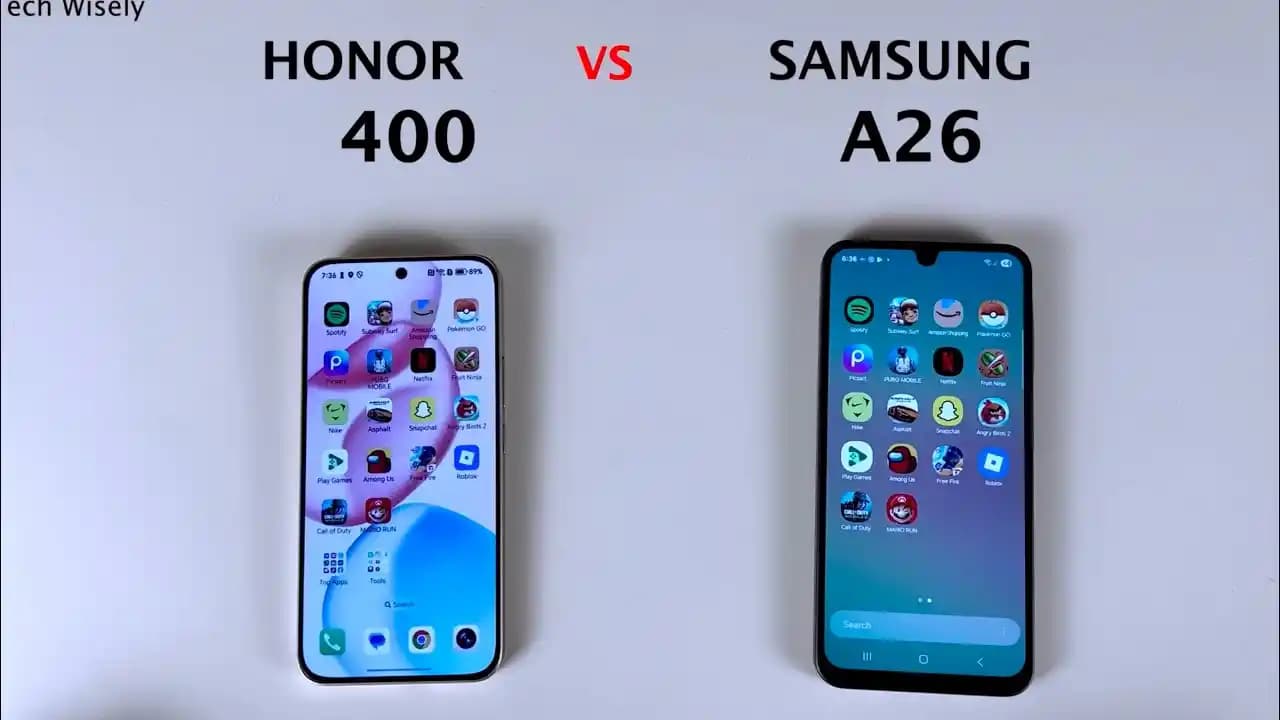 Honor 400 ve Samsung Galaxy A26 Modellerinin Teknik Özellikleri ve Karşılaştırması