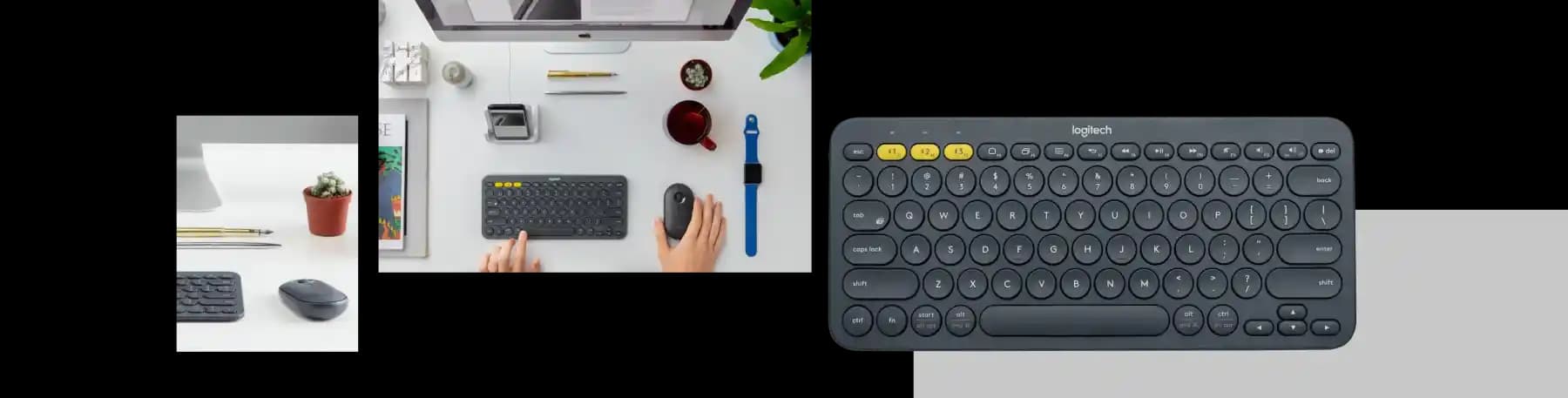 K380 Kablosuz Çoklu Cihaz Klavyesi: Hafif Tasarımı ve Uzun Pil Ömrü ile Çoklu Bağlantı İmkanı