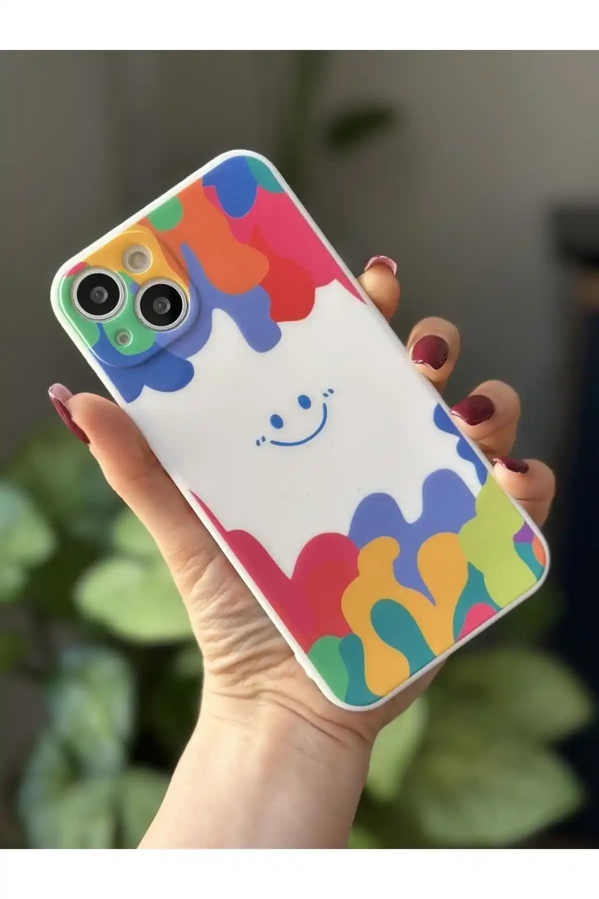 Kadife İç Yüzeyli Akış Grafiti Kılıf: Estetik ve Koruyucu Elektronik Cihaz Aksesuarı