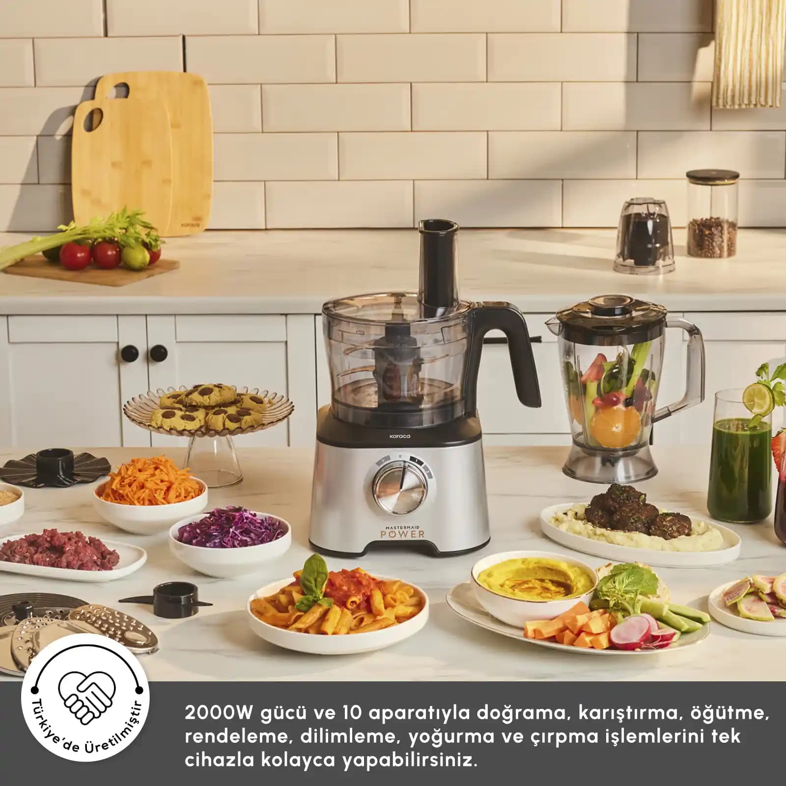 Karaca Mastermaid 10 Fonksiyonlu Mutfak Robotu: Çok Yönlü ve Güçlü Mutfak Yardımcısı