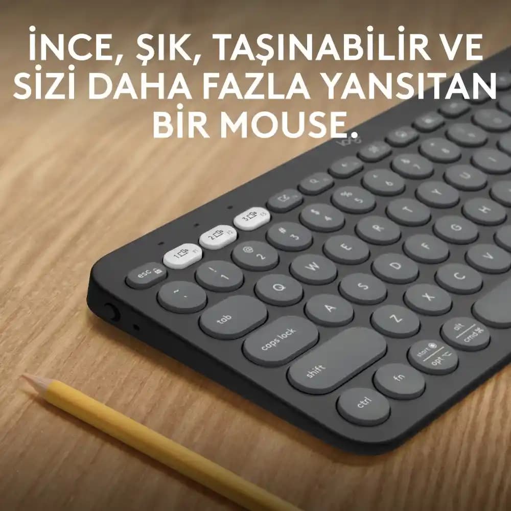 Logitech Pebble Keys K380s Kablosuz Klavye: Çoklu Cihaz Uyumu ve Taşınabilirlik Özellikleri