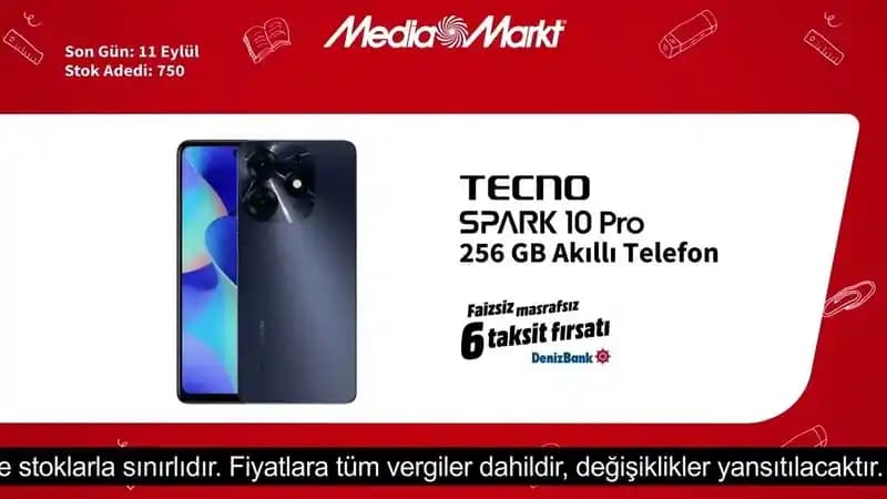 Media Markt'ta Tecno Spark Serisi Uygun Fiyatlı ve Fonksiyonel Akıllı Telefonlar