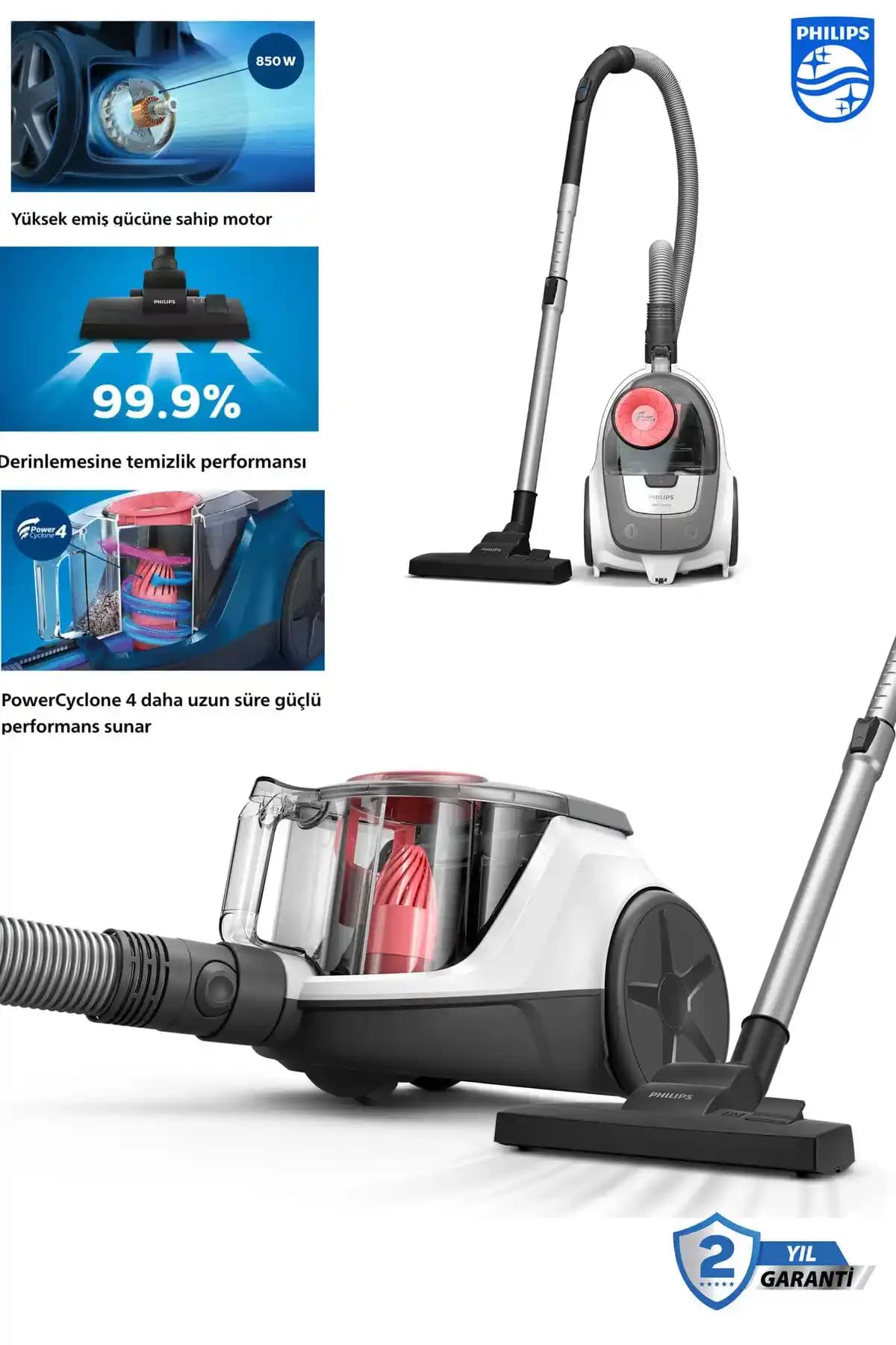 Philips Güçlü ve Verimli Temizlik Aletleri: Yüksek Performans ve Kullanım Kolaylığı