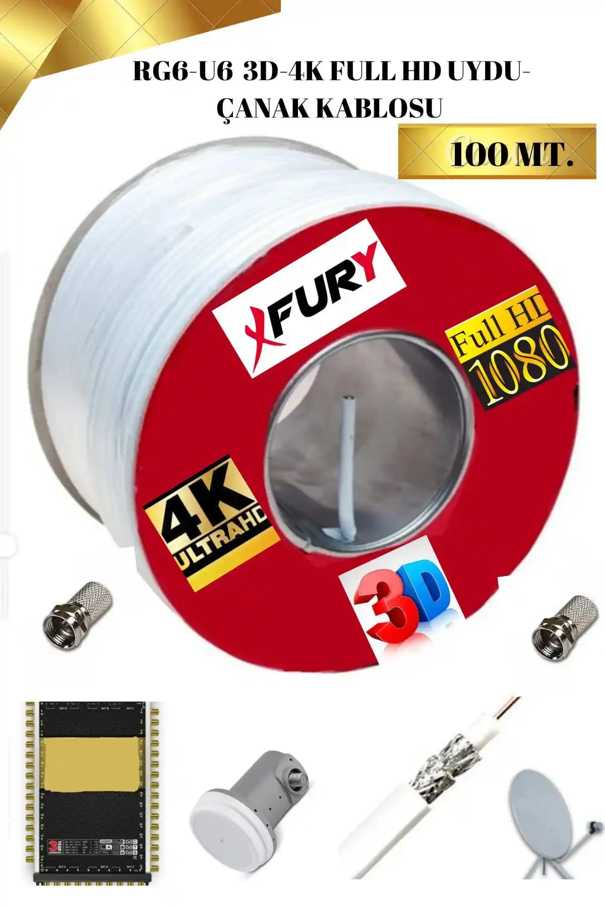 RG6 U4 Uydu Kablo: Full HD ve 4K Yayınlar İçin Güçlü Bağlantı Çözümü