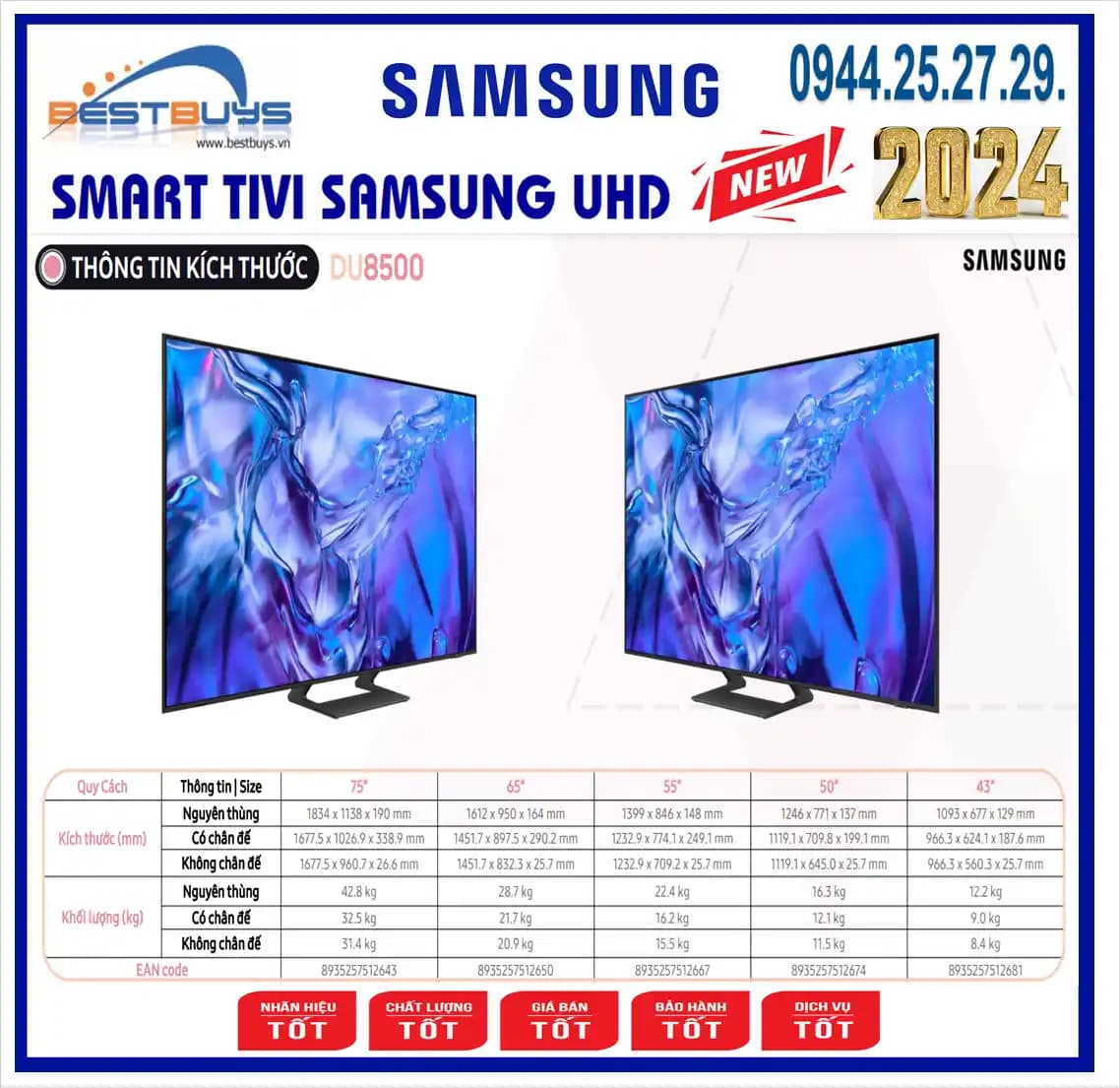 Samsung 50DU8500 ve 65DU7000 Televizyon Modellerinin Performans ve Özellik Karşılaştırması