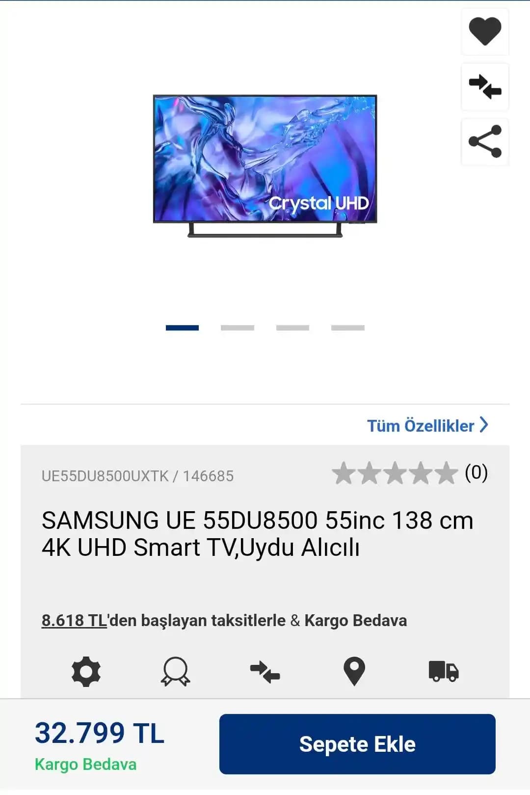 Samsung 55DU8500 Modeli Hakkında Bilgi ve Özellikler Analizi