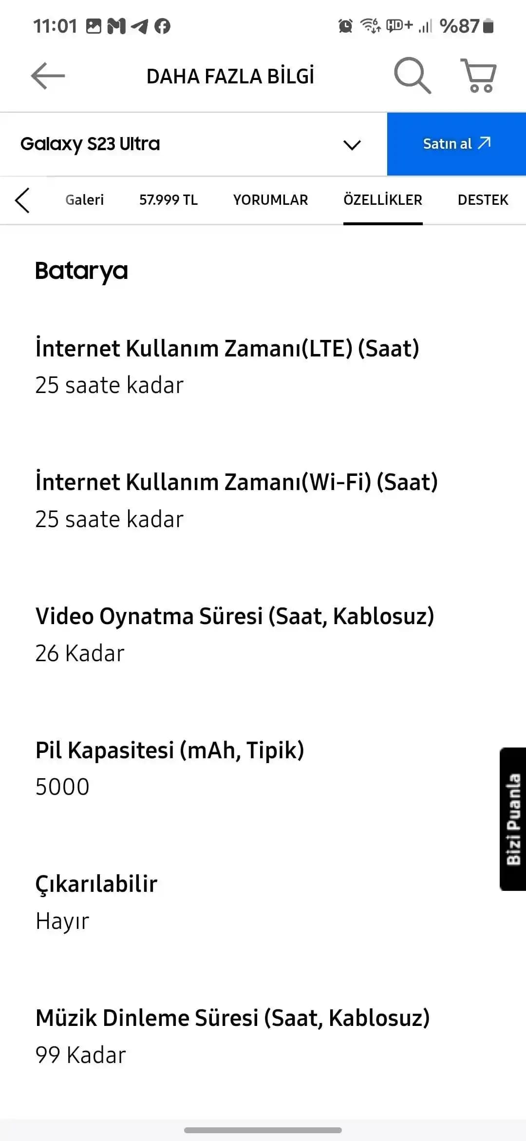 Samsung Galaxy Serisinin Performans ve Batarya Özellikleri Karşılaştırması