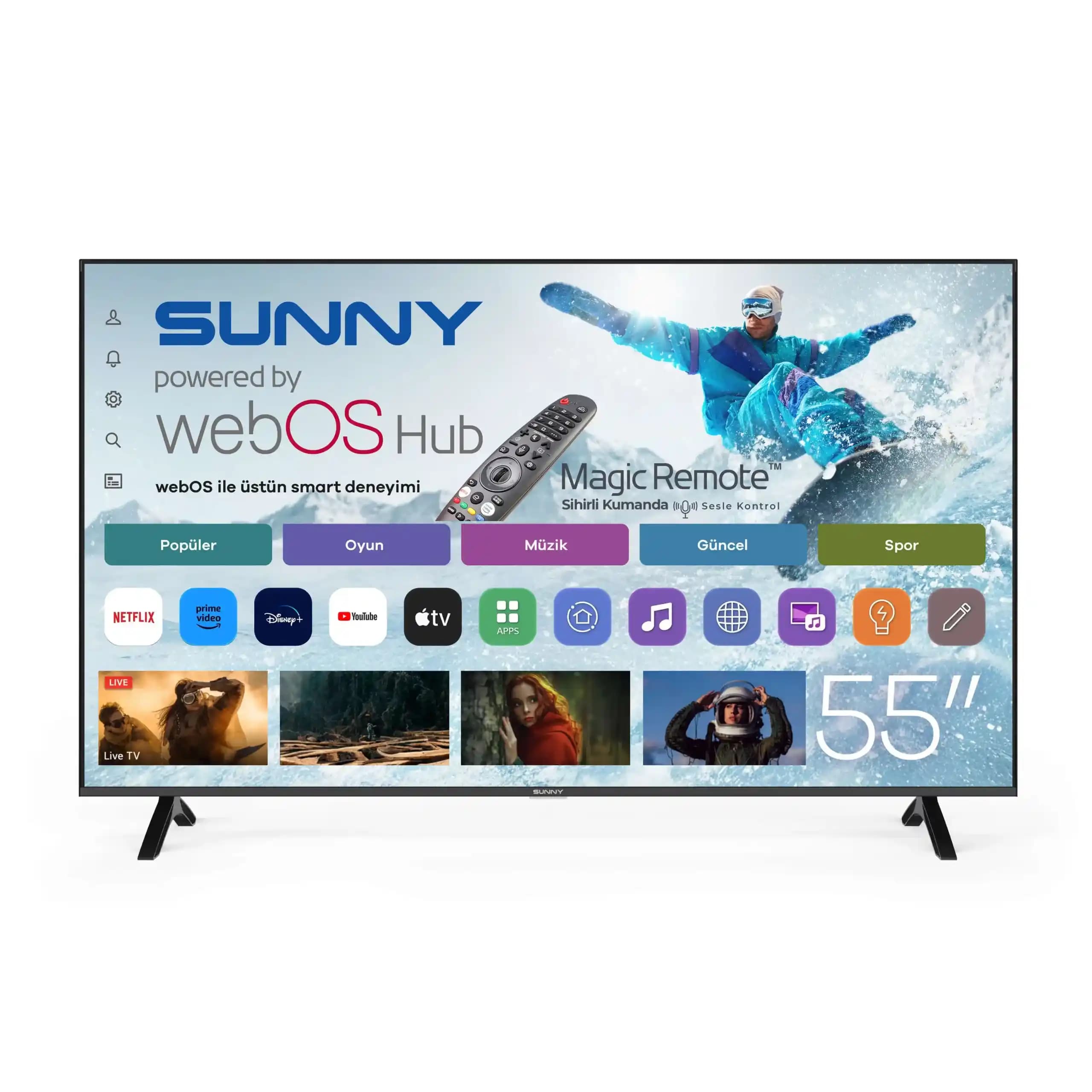 Sunny SN55FMN243 ve Onvo Televizyonları Arasındaki Teknik Özellikler ve Kullanıcı Deneyimleri
