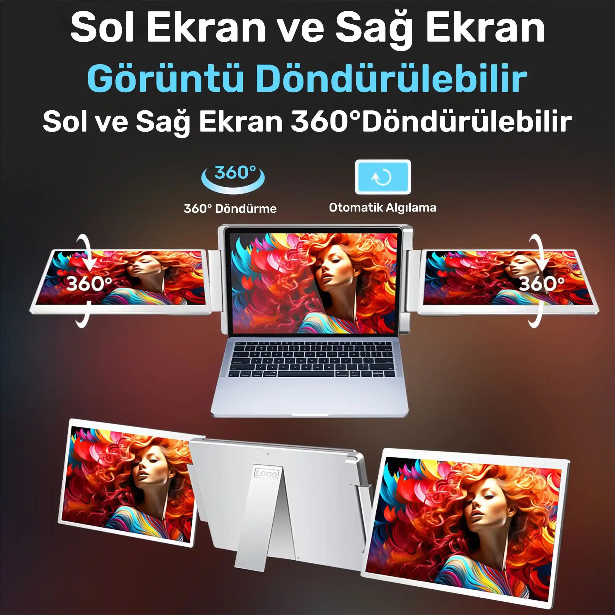 Yenilikçi Çoklu Ekran Taşınabilir Monitörler: Mobil Çalışma ve Eğlence İçin Modern Çözüm