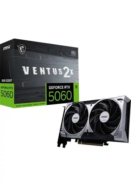 MSI GeForce RTX 5060 8G Ventus 2x OC: Yüksek Performanslı Oyun ve Grafik Kartı